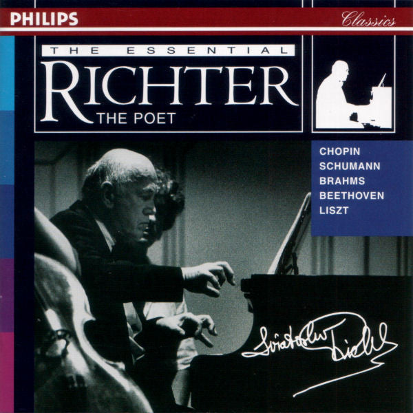 Johann Sebastian Bach · Ludwig van Beethoven · Johannes Brahms · Frédéric Chopin · César Franck · Franz Liszt · Wolfgang Amadeus Mozart · Modest Mussorgsky · Sergei Prokofiev · Franz Schubert · Robert Schumann · Alexander Scriabin · Dmitri Shostakovich · : The Essential Richter (Box, Comp + 5xCD, Comp)