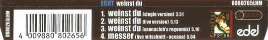 Echt : Weinst Du (CD, Maxi)