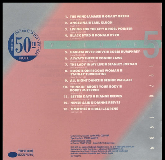 Various : Blue Note 50th Anniversary Collection Volume 5 1970-1989 - Lighting The Fuse (CD, Album)