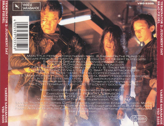 Brad Fiedel : Terminator 2: Judgment Day (Original Motion Picture Soundtrack) (CD, Album)