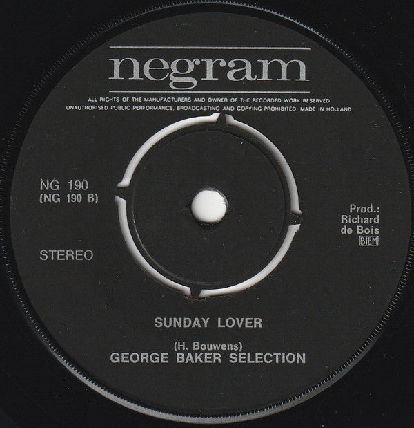 George Baker Selection : Midnight (7", Single)