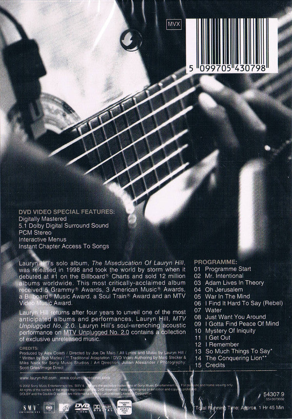 Lauryn Hill : MTV Unplugged No. 2.0 (DVD-V, Multichannel, PAL, Reg)