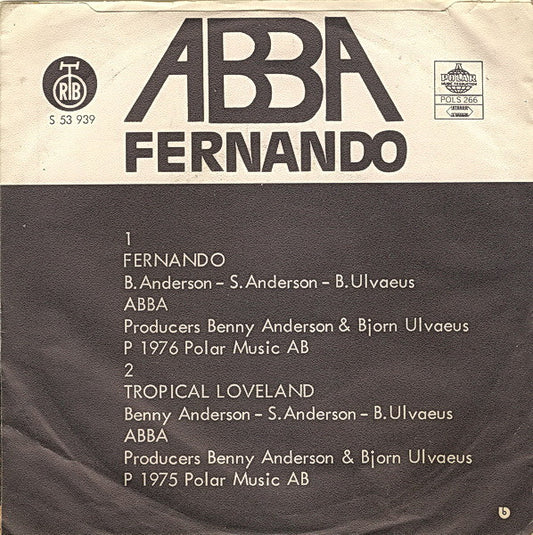 ABBA : Fernando (7", Single, RP, blu)