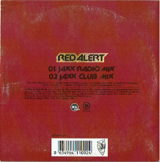 Basement Jaxx : Red Alert (CD, Single, Car)