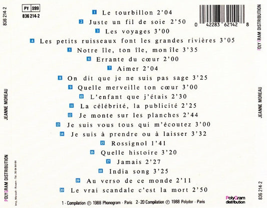Jeanne Moreau : Jeanne Moreau (CD, Comp)