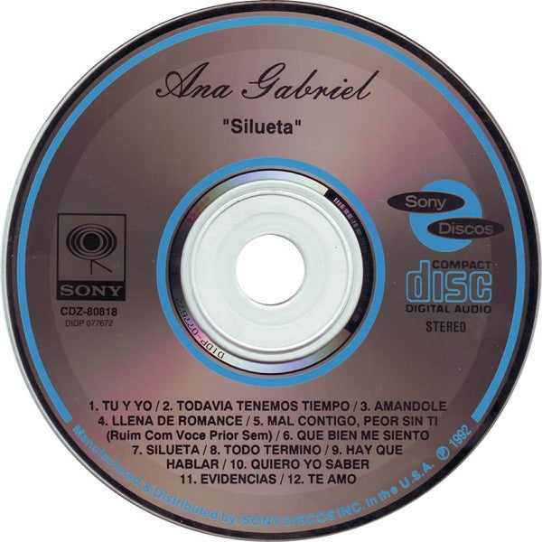 Ana Gabriel : Silueta (CD, Album)