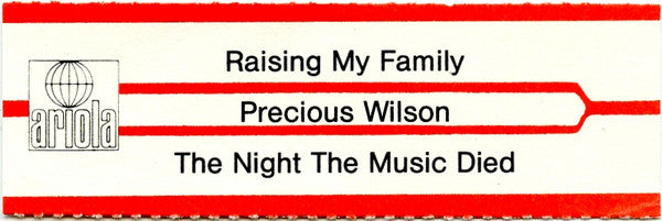 Precious Wilson : Raising My Family (7", Single)