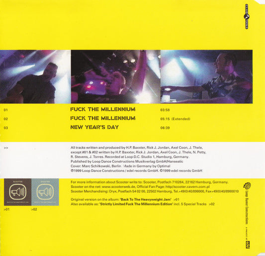 Scooter : Fuck The Millennium (CD, Maxi, Ltd)