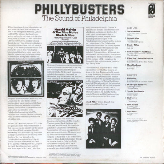 Various : Phillybusters (The Sound Of Philadelphia) (LP, Comp)