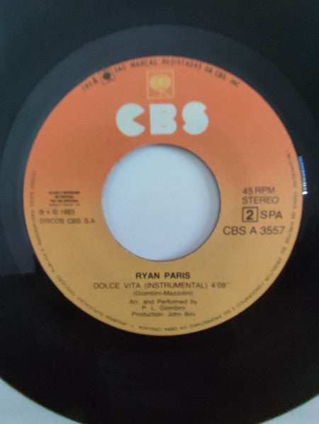 Ryan Paris : Dolce Vita (7", Single)