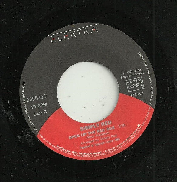Simply Red : Money's Too Tight (To Mention) (7", Single)