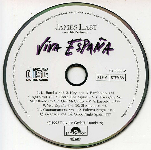 Orchester James Last : Viva España (CD, Album)
