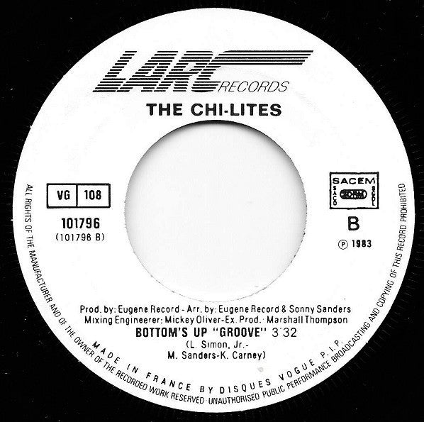 The Chi-Lites : Bottom's Up (7", Single)