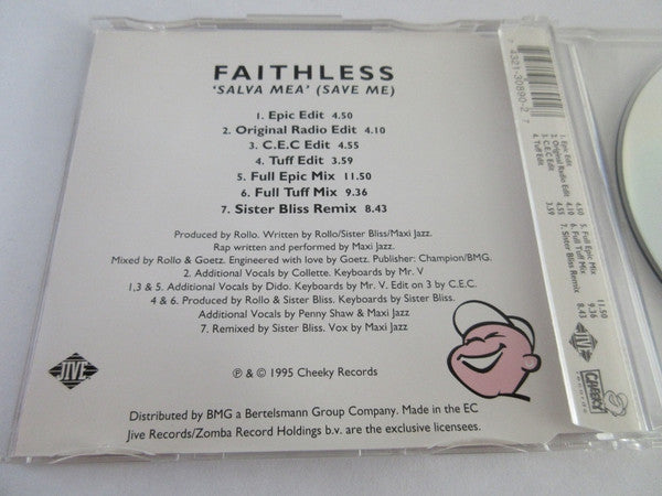 Faithless : Salva Mea (Save Me) (CD, Maxi)