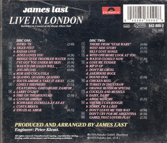 James Last : Live In London (2xCD, Album, RE)