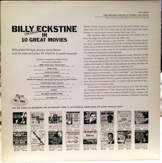 Billy Eckstine : Now Singing In 10 Great Movies (LP, Album)