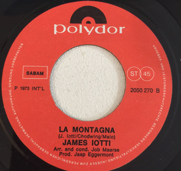 James Iotti : La Lontananza (7", Single)