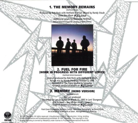 Metallica : The Memory Remains (CD, Single, #1)