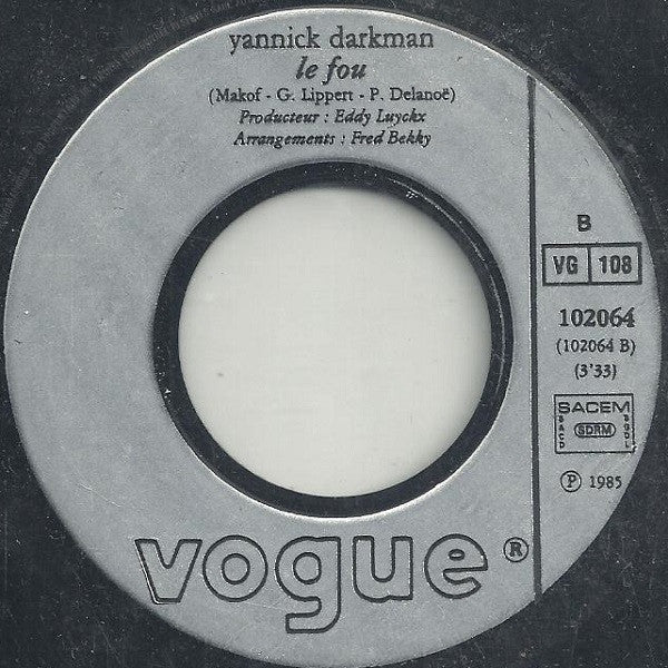 Yannick Darkman : Salut Le Héros (7", Single)