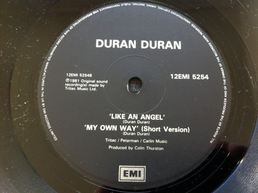 Duran Duran : My Own Way (12", Single, RE, Bla)
