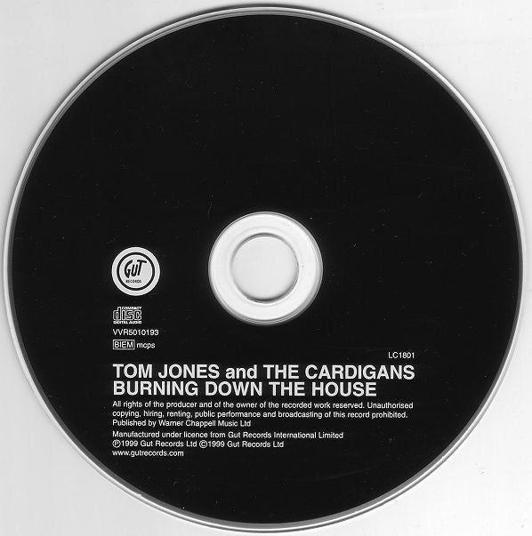 Tom Jones And The Cardigans : Burning Down The House (CD, Maxi)