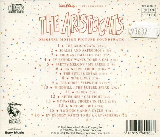 Various : The Aristocats - Original Motion Picture Soundtrack (CD, Album, RE)
