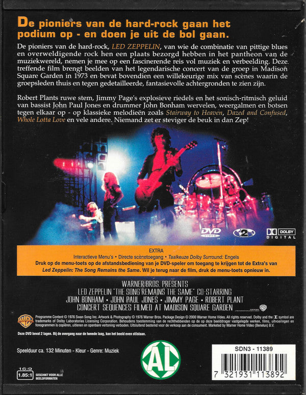 Led Zeppelin : The Song Remains The Same (DVD-V, PAL, Reg)