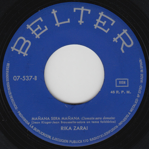Rika Zaraï : Casatschok (7", Single)