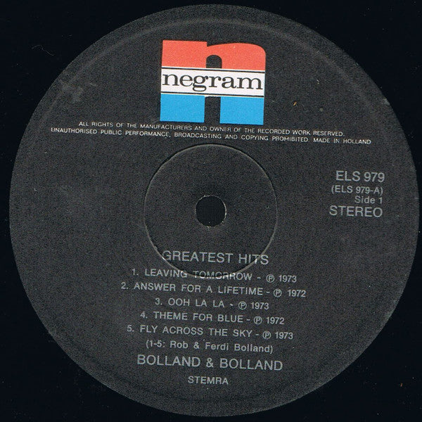 Bolland & Bolland : Greatest Hits (LP, Comp)