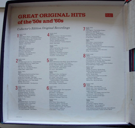 Various : Great Original Hits Of The '50s And '60s (9xLP, Comp + Box)