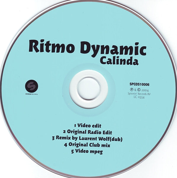 Ritmo-Dynamic : Calinda (CD, Single, Enh)