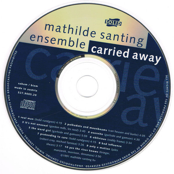 The Mathilde Santing Ensemble : Carried Away (CD, Album)