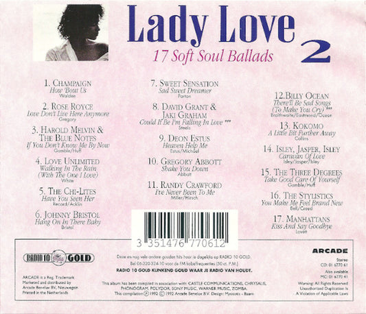 Various : Lady Love 2 (17 Soft Soul Ballads) (CD, Comp)