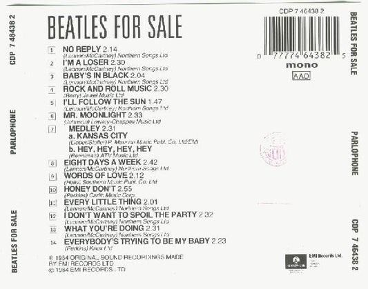 The Beatles : Beatles For Sale (CD, Album, Mono, RE)