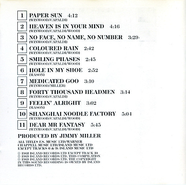 Traffic : Best Of Traffic (CD, Comp, RE)