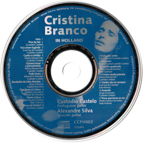 Cristina Branco : In Holland (CD, Album)