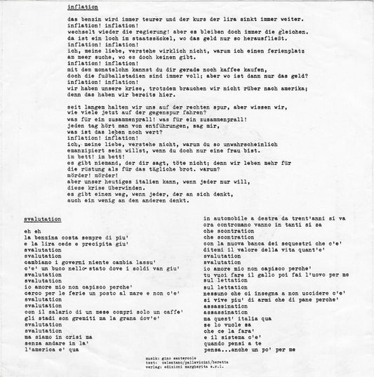 Adriano Celentano : Svalutation (7", Single)