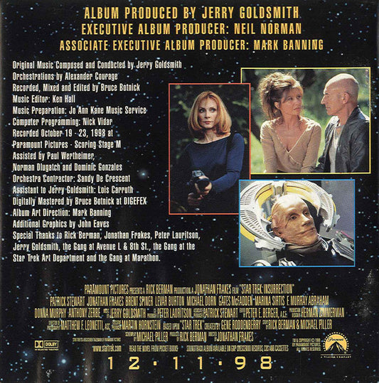 Jerry Goldsmith : Star Trek: Insurrection (Music From The Original Motion Picture Soundtrack) (CD, Album)