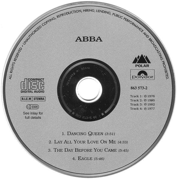 ABBA : Dancing Queen (CD, Maxi, RM)