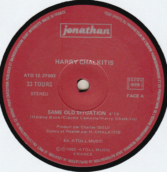 Harris Chalkitis : Same Old Situation (12", Maxi)