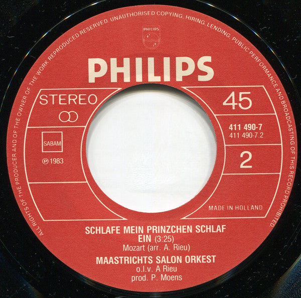 Maastrichts Salon Orkest : Serenade Van Toselli (7", Single)