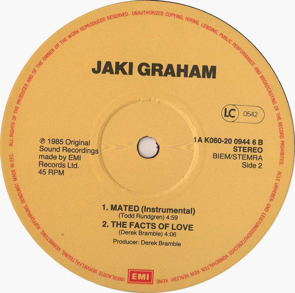 David Grant & Jaki Graham : Mated (Extended Version) (12")