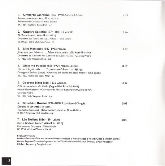Maria Callas : La Divina 3 (CD, Comp, Mono, RM)