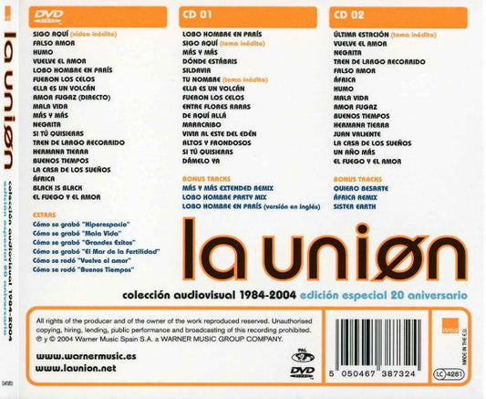 La Unión : Colección Audiovisual 1984 - 2004 (DVD-V, Comp + 2xCD, Comp + Comp, S/Edition, 20t)