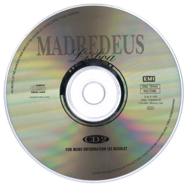 Madredeus : Lisboa (Concerto Gravado Ao Vivo No Coliseu Dos Recreios Em Lisboa) (2xCD, Album)
