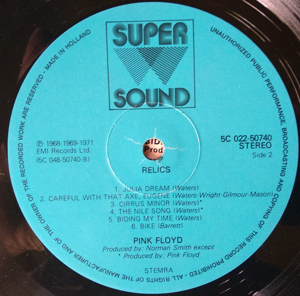 Pink Floyd : Relics (LP, Comp, RE)
