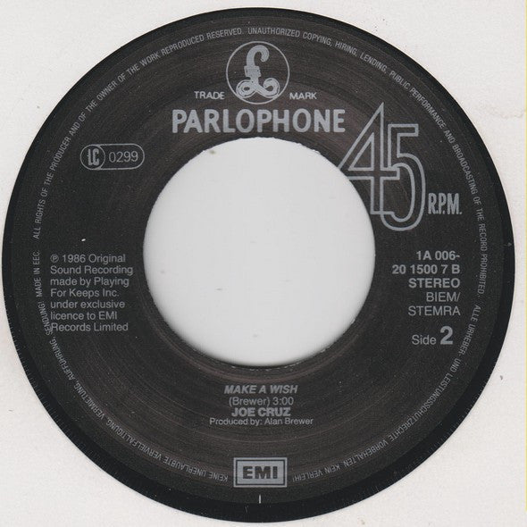 Sister Sledge / Joe Cruz : Here To Stay ("Playing For Keeps" Anthem) (7")
