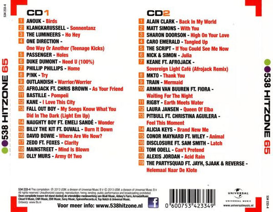 Various : 538 - Hitzone 65 (2xCD, Comp)