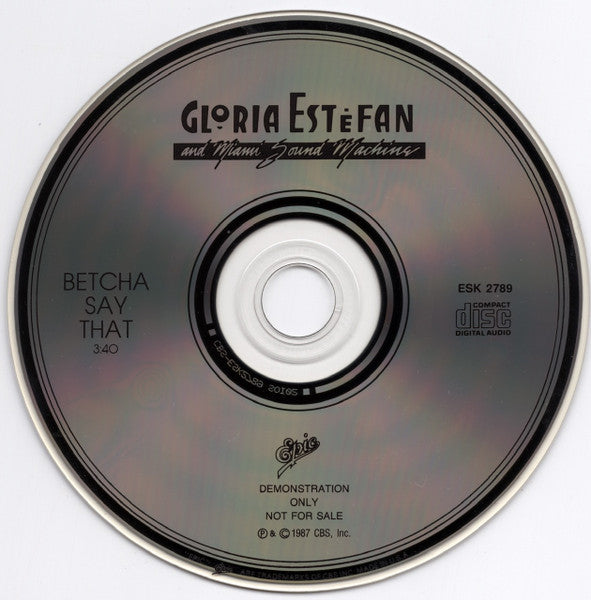 Miami Sound Machine : Betcha Say That (CD, Advance, Single, Promo)