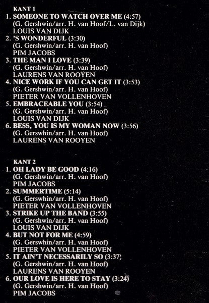 De Gevleugelde Vrienden : De Mooiste Gershwin Melodieën (LP)